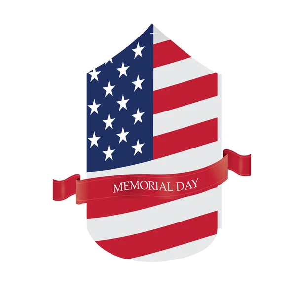 Memorial Day illustratie — Stockvector