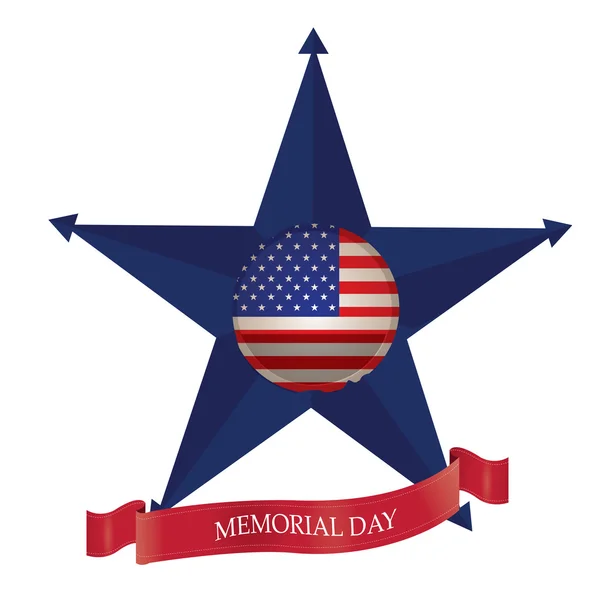 Memorial Day illustratie — Stockvector