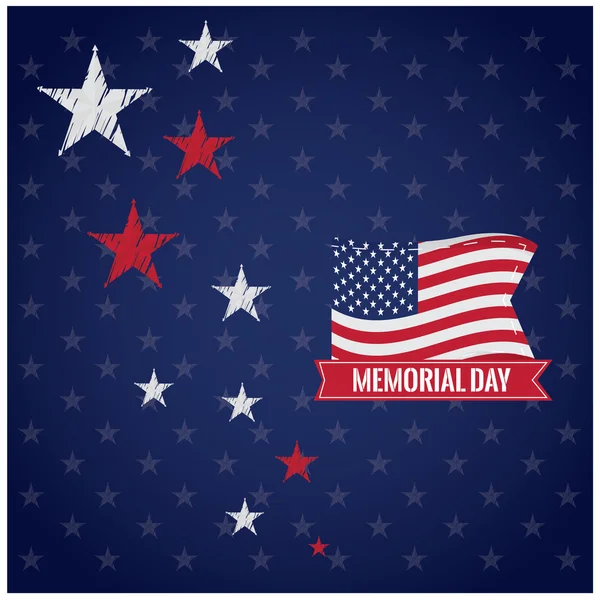 Memorial Day illustratie — Stockvector