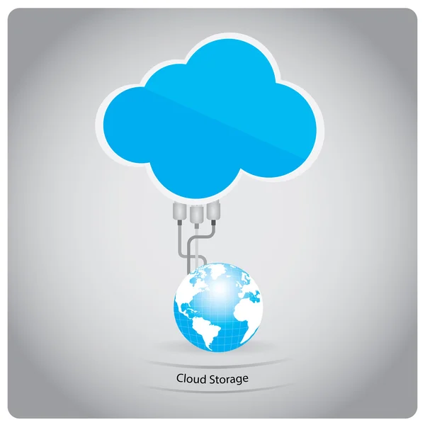 Cloud computing tło — Wektor stockowy