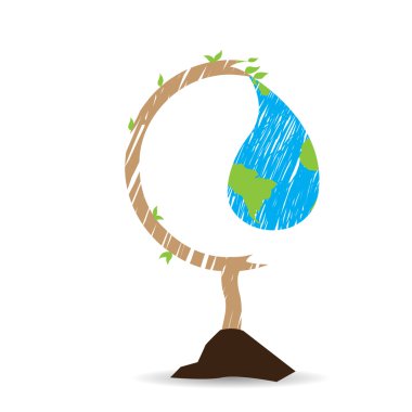 dünya gün illüstrasyon