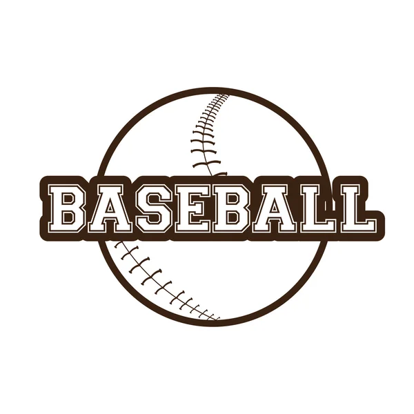 Illustrazione oggetto baseball — Vettoriale Stock