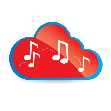 bulut bilgi işlem illüstrasyon