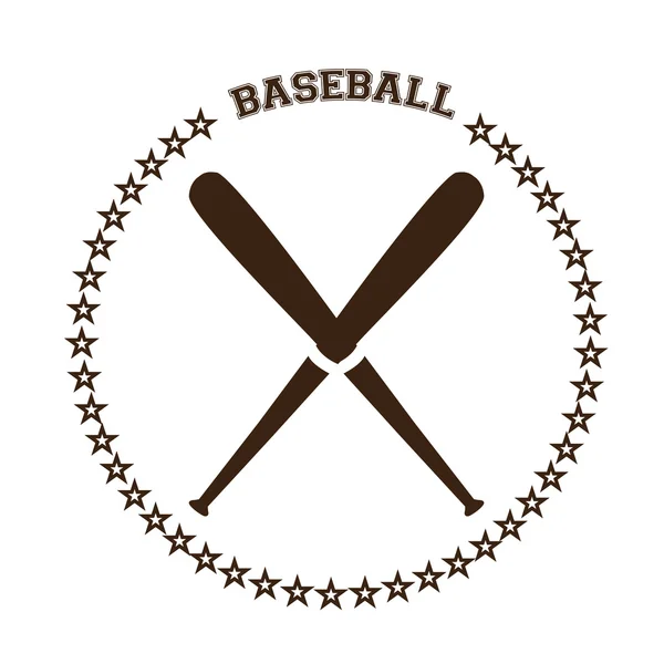 Illustrazione oggetto baseball — Vettoriale Stock