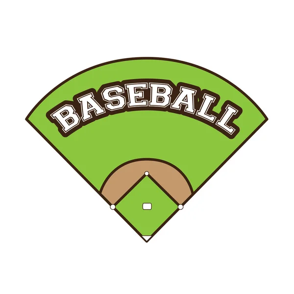 Baseball object illustration — Stock Vector