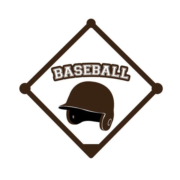 Illustrazione oggetto baseball — Vettoriale Stock