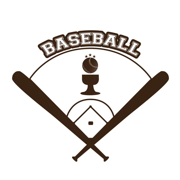 Ilustração de objeto de beisebol — Vetor de Stock