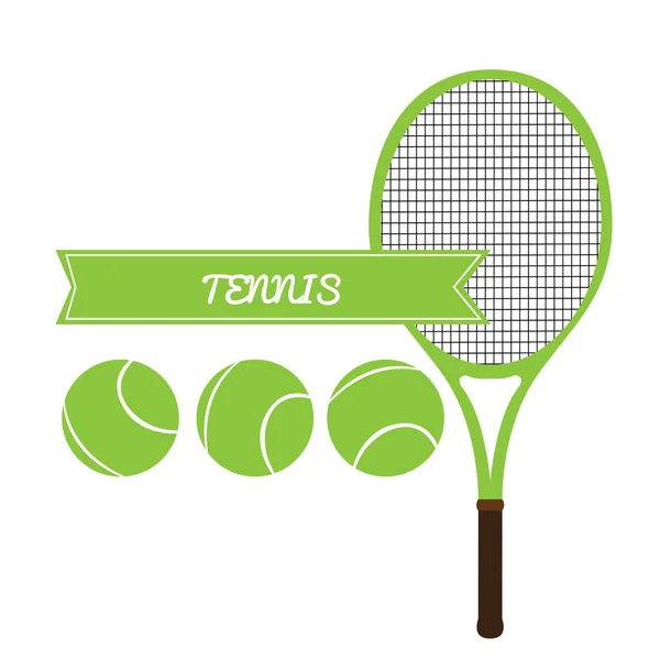 テニス オブジェクト図 — ストックベクタ