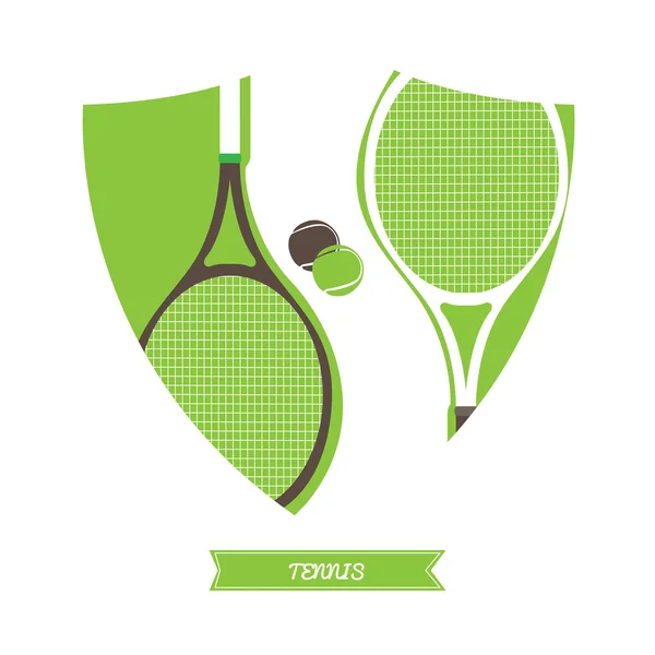 Tennisobjekt Illustration — Stockvektor