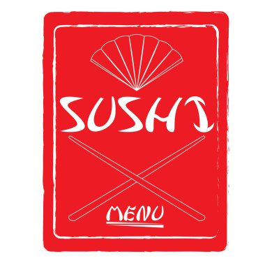 Sushi menü tasarımı