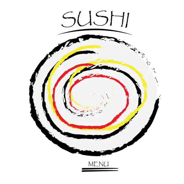 Conception de menu Sushi — Image vectorielle