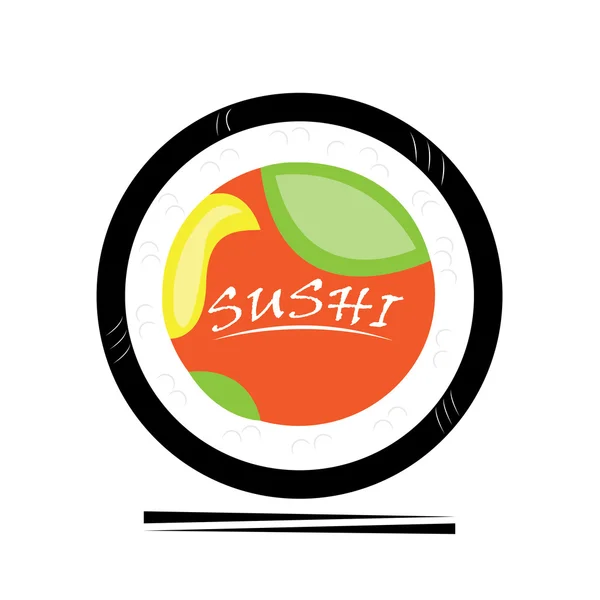 Diseño de menú de sushi — Vector de stock