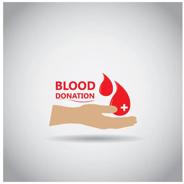 Illustration zur Blutspende — Stockvektor