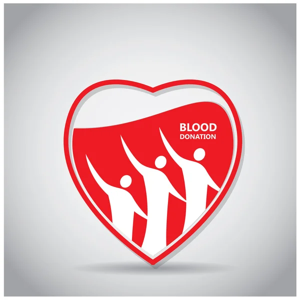 रक्त दान चित्रण — स्टॉक वेक्टर