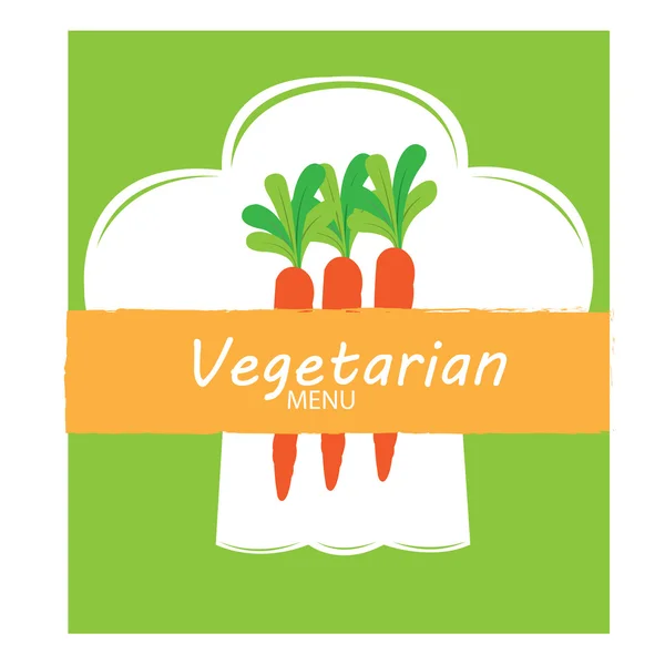 Vegetarian food illustration — Stock Vector