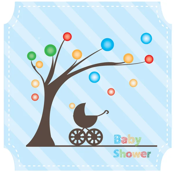 Baby shower illustration — Stock Vector