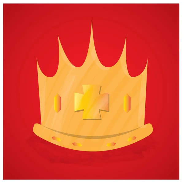 Izole royal crown — Stok Vektör