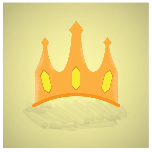 Corona reale isolata — Vettoriale Stock