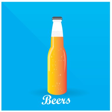 Renkli bira illüstrasyon