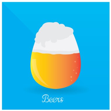 Renkli bira illüstrasyon