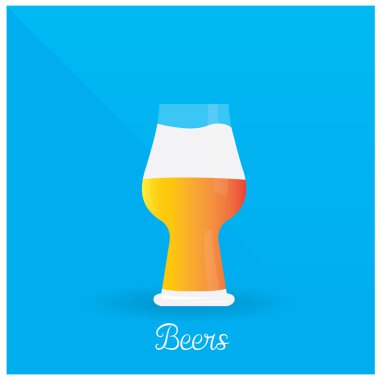 Renkli bira illüstrasyon