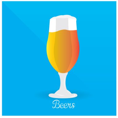 Renkli bira illüstrasyon