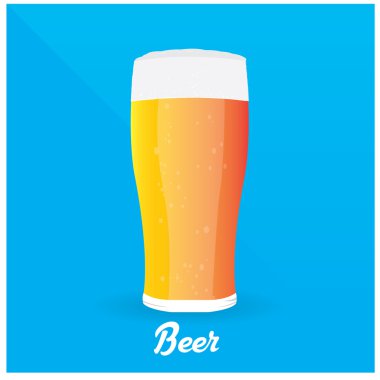Renkli bira illüstrasyon