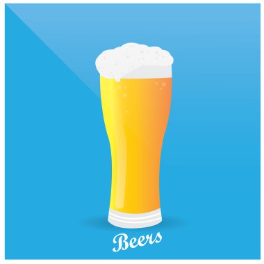 Renkli bira illüstrasyon