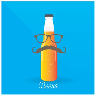 Renkli bira illüstrasyon