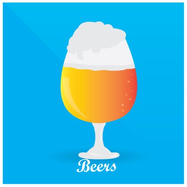 Renkli bira illüstrasyon