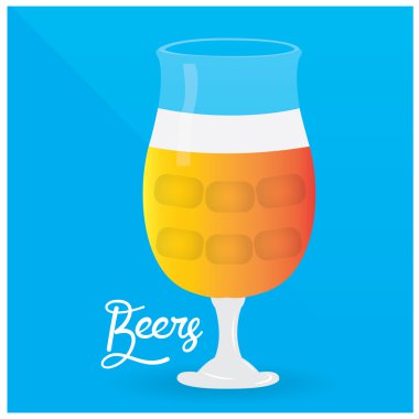 Renkli bira illüstrasyon