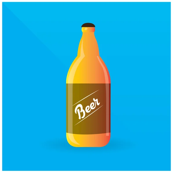 Ilustración de cerveza coloreada — Vector de stock