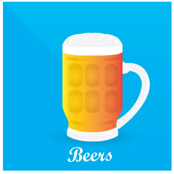 Цветная иллюстрация пива — стоковый вектор