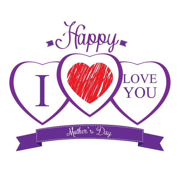 Happy mother's day — Stock Vector