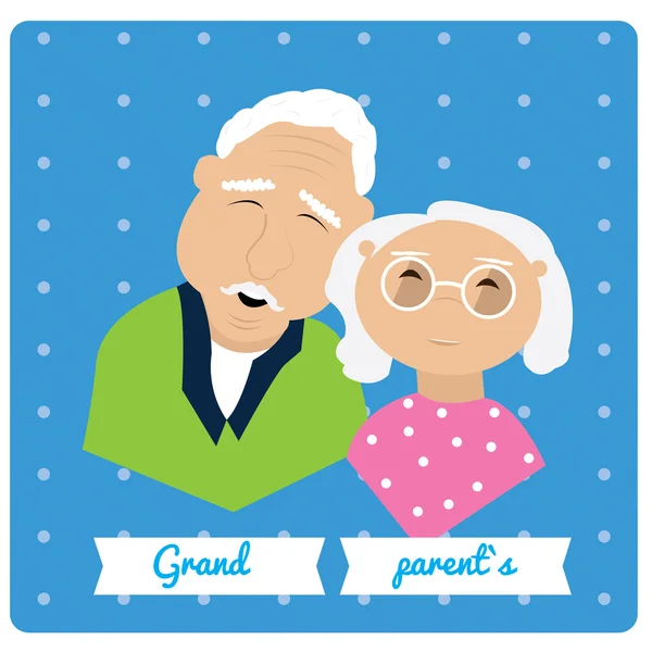 Happy grandparent's day — Stock Vector