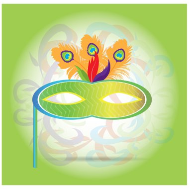 izole karnaval maskesi