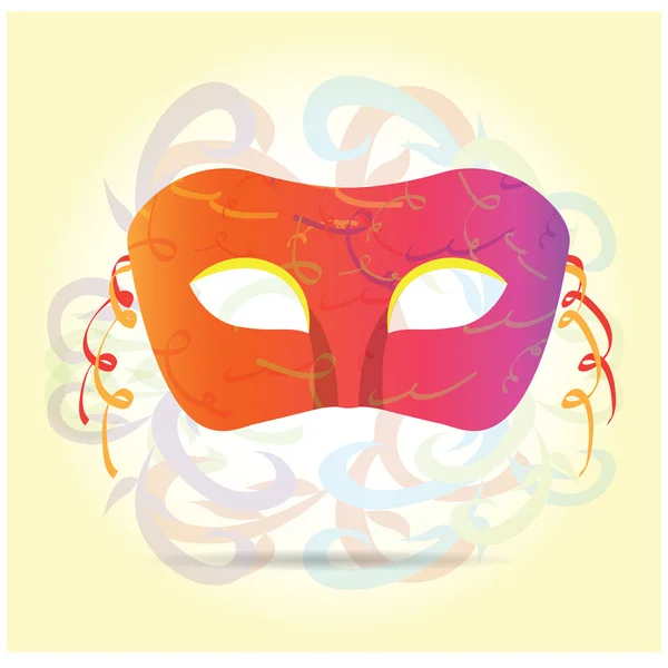 Máscara de carnaval aislada — Vector de stock