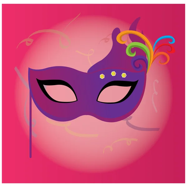 Geïsoleerde carnaval masker — Stockvector