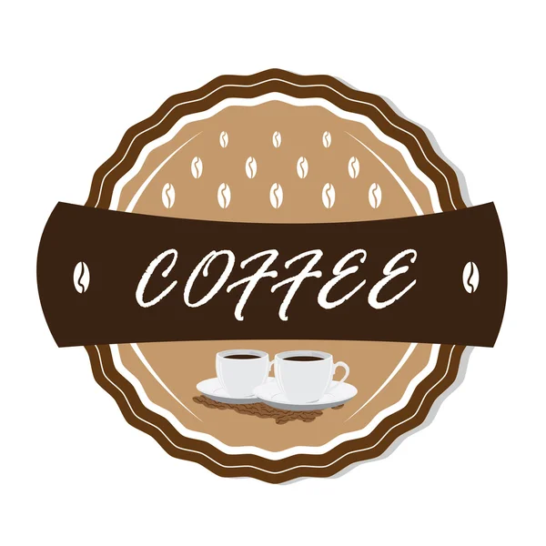 Isolierte Kaffee-Banner — Stockvektor