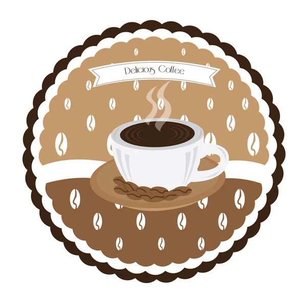 Isolierte Kaffee-Banner — Stockvektor