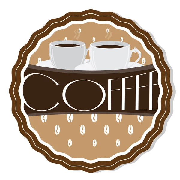 Isolierte Kaffee-Banner — Stockvektor