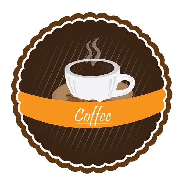 Geïsoleerde koffie Banner — Stockvector