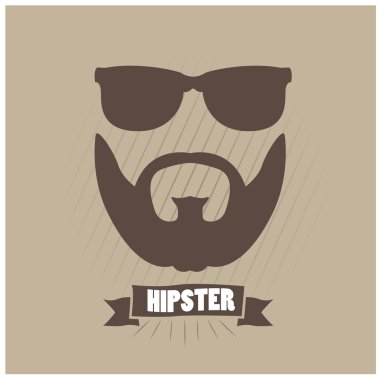hipster simgesi illüstrasyon
