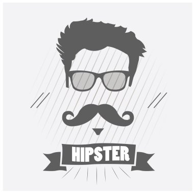 hipster simgesi illüstrasyon