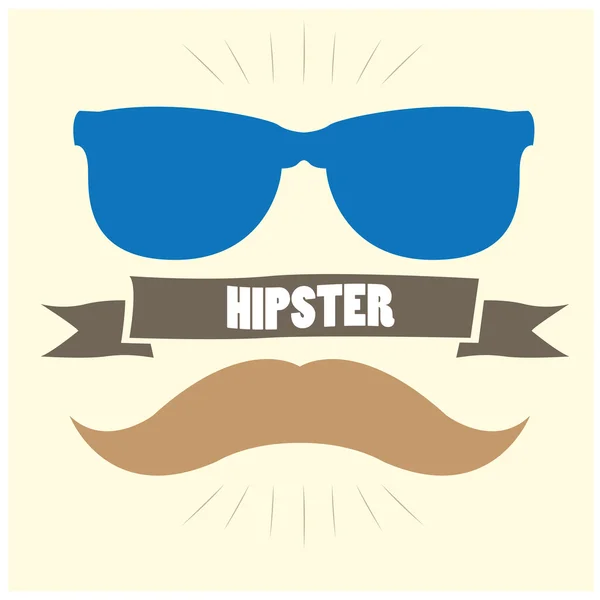 Hipster icon illustration — Stock Vector