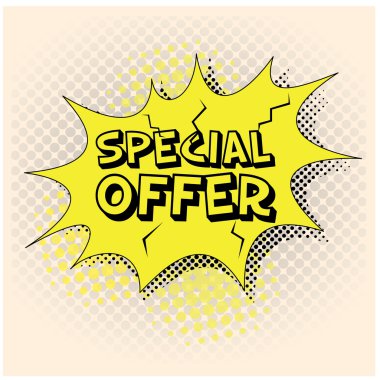 Komik satış illüstrasyon