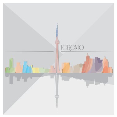 Soyut manzarası illüstrasyon