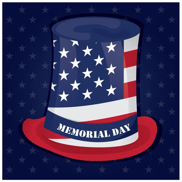 Memorial day illustration — Stock Vector