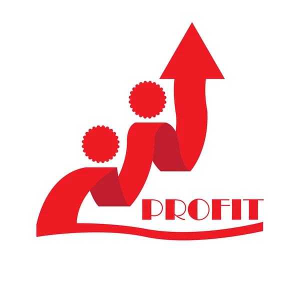 Profit business illustration — Stock Vector