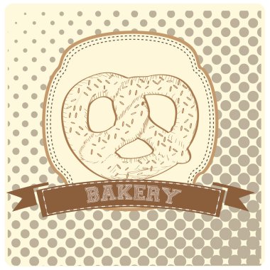 Vintage ekmek simgesi 